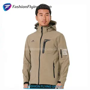 Fuzhou moda uçan 2XM12C1 özel su geçirmez % 100% Polyester yumuşak yüzeyli ceket erkekler