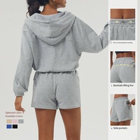 Sweat-shirt de sport unisexe à séchage rapide, respirant et extensible, pour l'entraînement, coupe ample, prêt à l'emploi, collection automne