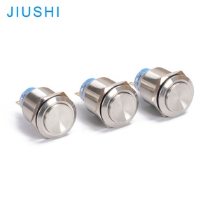 Kelly A22-11H Flat Round Head IP65 kim loại không thấm nước <span class=keywords><strong>push</strong></span> <span class=keywords><strong>button</strong></span> chuyển momentary gắn lỗ 22 mét 3 pins thép không gỉ Trung Quốc - Product Image 5