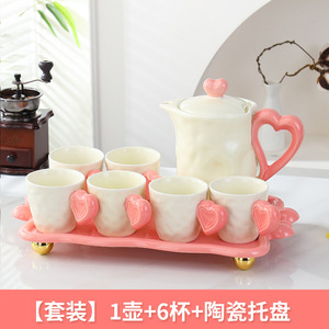 Home cold water jug <b>set</b>, light luxury waterware <b>set</b>, black coffee cup and pot <b>set</b>, high-end home <b>tea</b> <b>set</b> - Product Image 5
