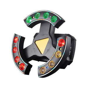 Barre de lumière dynamique à trois ailes QSE Lighting Phantom Full Color avec contrôle DMX512/activation sonore RGB pour l'éclairage KTV - Product Image 2