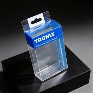 Caja Plegable de Plástico PVC Transparente Impresa Personalizada para Electrónica de Consumo, Empaque Transparente de APET PP para Fundas de Teléfono y Cables USB - Product Image 2