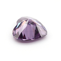 En gros Personnalisé Coeur Forme Machine Cut CZ Zircon Pierre Haute 5A Améthyste Lâche Zircon Cubique Gemme Chaleur Mode