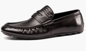 Chaussures décontractées nouvelle collection printemps-automne – Chaussures tendance pour hommes en cuir véritable respirantes à enfiler à semelle souple pour les soirées - Product Image 4