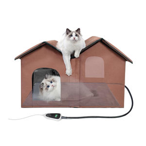 Lujo Interior Exterior plegable aislado impermeable calentado gato casa Cama mascota casa mascotas casas muebles - Product Image 1