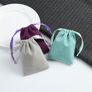 Velvet Drawstring Pouches 8x10cm 5x7cm Jewelry Storage <b>Bags</b> For Rings And Accessories Gift Packaging <b>Small</b> Cloth Pouches - Product Image 3
