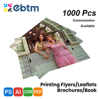 Brochures, dépliants et prospectus professionnels personnalisés en usine, formats A2, A3, A4, A5, A6, impression offset, carton, flyers