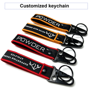Karabiner-Kurzarmband-Schlüsselanhänger mit individuellem Logo für Adlerhaken & personalisierte gewebte bestickte Armbänder - Product Image 2