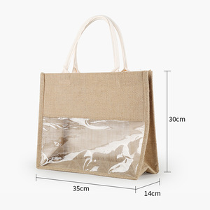 Sac fourre-tout à vin en lin <span class=keywords><strong>de</strong></span> qualité supérieure LOGO personnalisé sac à provisions imperméable en <span class=keywords><strong>jute</strong></span> écologique <span class=keywords><strong>de</strong></span> <span class=keywords><strong>grande</strong></span> capacité pour l'épicerie et les cadeaux - Product Image 4