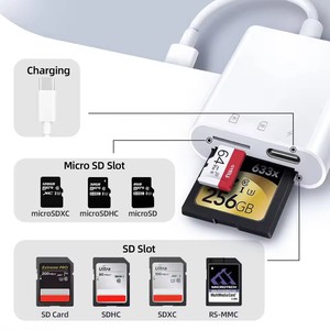 3 trong 1 loại C <span class=keywords><strong>HUB</strong></span> với SD TF Bộ nhớ đầu đọc thẻ Sim Thẻ Adapter <span class=keywords><strong>USB</strong></span> C OTG chuyển đổi Adapter cho Macbook máy tính xách tay Samsung Xiaomi - Product Image 4