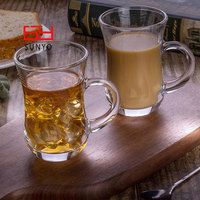 Taza de Té de Vidrio SUNYO de 150 ml, Estilo Árabe de Oriente Medio, Regalo Turco de Lujo, para Café, Té y Bebidas, con Diseño