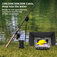 Dearsee Fish Finder Caméra avec Vision Nocturne Moniteur de 4.3 Pouces Câble de 30m Caméra Sous-Marine Professionnelle pour la Pêche
