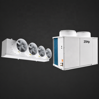 Unidad de Condensación IoT de 10-25 HP para Cámaras Frigoríficas, Unidad de Refrigeración para Cámaras Frigoríficas AHU, Procesamiento de Alimentos, Almacenamiento de Vegetales, Frutas y Carne