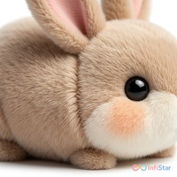 Peluche Lapin Debout au Design Original, Douce et Mignonne, Animal en Peluche Personnalisé OEM ODM, Fabricant de Peluches de Pâques