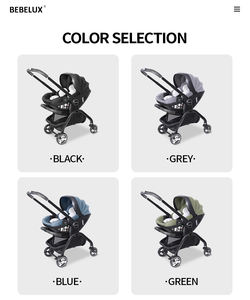 Poussette 3-en-<span class=keywords><strong>1</strong></span> BEBELUX S366, siège <span class=keywords><strong>auto</strong></span> bébé pliable, poussette de voyage pour nouveau-né, utilisation en extérieur et en voiture - Product Image 3