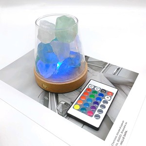Tùy Chỉnh Số Lượng Nhỏ Trang Trí Nội Thất LED Sáng <span class=keywords><strong>3D</strong></span> Pha Lê Bóng Ánh Sáng Ban Đêm Cơ Thể Bằng Gỗ Cơ Sở Với Vít Phong Cách - Product Image 6