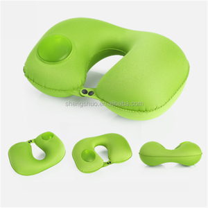 Presse Automatique Gonflable <span class=keywords><strong>Cou</strong></span> Oreiller Pliant Portable <span class=keywords><strong>Cou</strong></span> Voyage Oreiller Voiture Oreiller Gonflable D'air Protecteur - Product Image 2