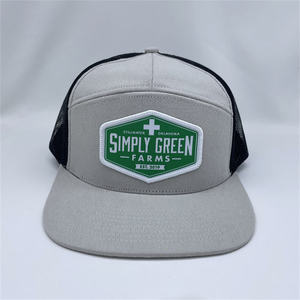 Logotipo personalizado 7 Panel bordado Snapback Cap bordado diseñado barato Hip Hop Hat - Product Image 1