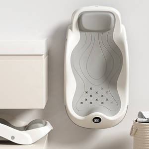 Baignoire pliable portable pour bébé nouveau-né avec chaise et support de bain pour nourrissons et enfants - Bonnes affaires - Product Image 1