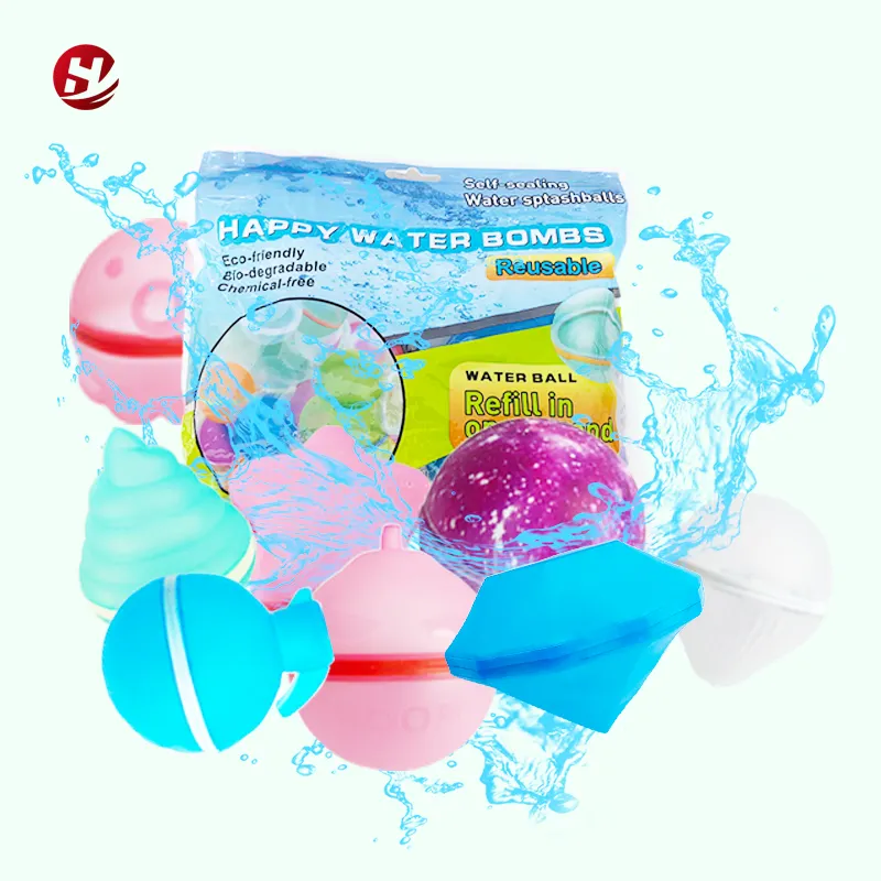 Toptan geri dönüşüm şişme plaj balon silikon su Polo hızla doldurmak için Splash oyuncak su topları oyunu çocuk