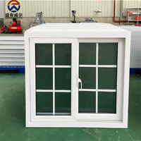 Fenêtre coulissante en PVC haute qualité résistante aux ouragans avec grille