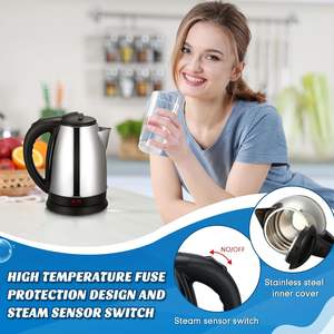1.8L 220 V Stainless Steel Outer Cover Cordless Water Boiler Portable Electric Tea <b>Kettle</b> - Product Image 3