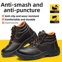 Venta al por Mayor Directa de Fábrica, Calzado de Seguridad para Hombre, Antiaplastamiento, Antipinchazos, Suela de Goma Resistente al Desgaste