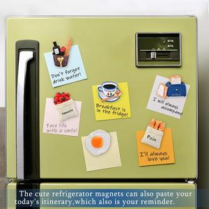 Imanes Rectangulares de Resina 3D con Forma de Comida Natural, Decoración Creativa para el Hogar, Pizarra Magnética con Adhesivo Magnético para Logotipos - Product Image 3