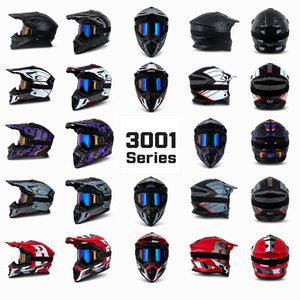 หมวกกันน็อคมอเตอร์ไซค์วิบากมาตรฐาน DOT รุ่น 3001: มีให้เลือกมากกว่า 25 สี สำหรับขายส่ง ซับในและแว่นตาถอดออกได้ (อุปกรณ์เสริม) - Product Image 6