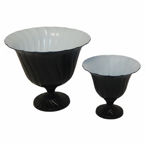 Venta caliente muerto mate Color negro forma única hierro Metal MESA CENTRO decorativo florero maceta hecha a mano - Product Image 1