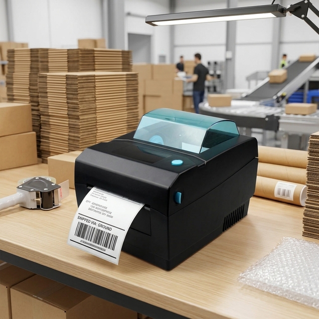Cashino CSN-400 112mm High-Speed Thermal Label Printer Professional 4x6 Shipping Label Printing Machine