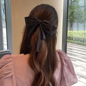 HONGFEI Rote Schleife Süße Große Haarspange für Mädchen und Kinder Hochwertiges Design für Hochzeit Braut Federclip Halbe Haarbefestigung Einfarbig - Product Image 6