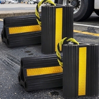Cales de roue robustes en caoutchouc pour avions, camions, voitures – Bloqueurs de pneus pour parking