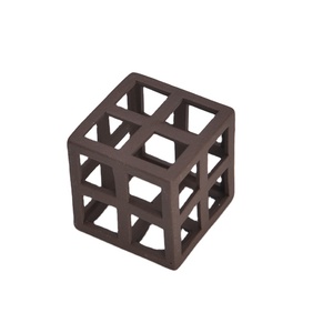 8 أشكال مكعب صغير لحوض السمك مأوى جمبري للأطفال كهوف تربية أسماك سيراميك لراحة الأسماك - Product Image 1