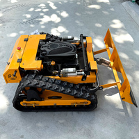 Robot tondeuse sans fil haute puissance 225 CC, autopropulsé, zéro-turn, avec fonction de déneigement et pelle, télécommandé, pour usage industriel et bricolage