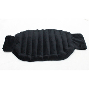 Calentador de Cuello y Hombros con Terapia de Calor, Relleno de Semillas de Lino, Apto para Microondas, Terciopelo Cristalizado Negro 1912172 - Product Image 3