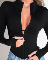 Nouveaux hauts pour femmes, mode féminine, couleur unie, col en V, simple, slim, manches longues, t-shirt polyvalent pour femmes