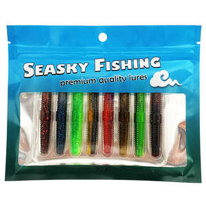 Leurre souple artificiel flottant en caoutchouc de 7 cm avec <span class=keywords><strong>tube</strong></span> sonore en verre intégré pour la pêche au bar en eau douce et en mer - Product Image 5