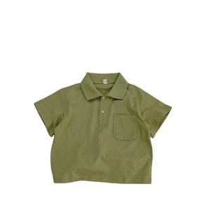 <span class=keywords><strong>Polo</strong></span> à manches courtes pour enfants, nouvelle collection été 2024, couleur unie, simple, pour garçons et filles, t-shirt à col <span class=keywords><strong>polo</strong></span> pour bébé - Product Image 2