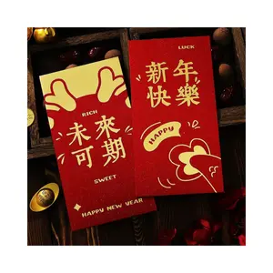 Dragón personalizado Año Nuevo Paquete rojo Paquete de dinero Angbao Sobres rojos