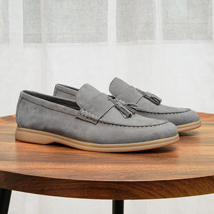 Chaussures habillées en cuir suédé imperméable à franges pour hommes, pour le bureau et la carrière, avec semelle intercalaire en EVA et doublure en cuir véritable - Product Image 4