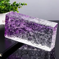 Briques de verre décoratives pour la construction murale, blocs de verre cristal, blocs de céramique