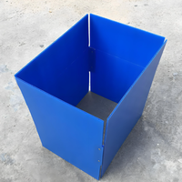 Conteneur en plastique de type carton personnalisé Bac PP en feuille de plastique ondulé Boîte en carton Poly Boîte de rangement d'expédition