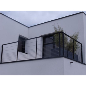 Blh-59 Garde-corps de balcon en fer forgé à tube carré au design simple, Corrimao Quadrado Da <span class=keywords><strong>Varanda</strong></span> Do Ferro Forjado, Garde-corps d'escalier en fer forgé - Product Image 6