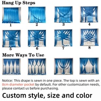 Vente en gros usine Rideaux de fond en soie glacée 10ft*10ft en polyester pour la décoration de fonds de mariages, fêtes et événements
