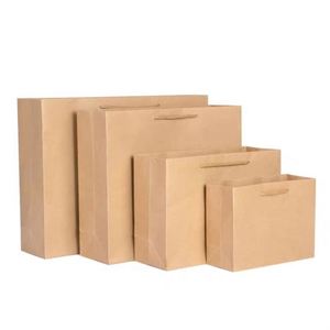 Sacs de shopping en kraft recyclé personnalisés de qualité supérieure, sacs en papier uni violet avec logo, vente en gros - Product Image 3