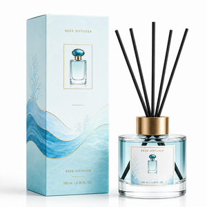 Set de Difusor de Aromas Líquido Personalizado de 150 ml, Marca Privada, Set de Regalo de Fragancia para el Hogar, Botella de Vidrio Vacía Ecológica - Product Image 3