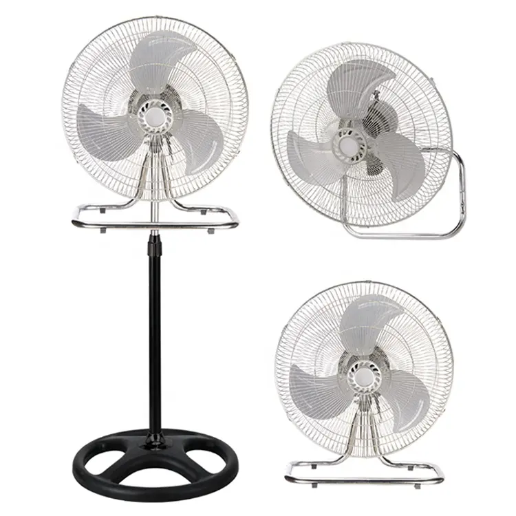 Ventilador barato para casa, 10 18 polegadas 3 em 1 110v ventilador de suporte industrial e elétrico
