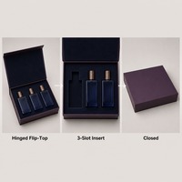 Boîtes d'emballage de luxe personnalisées pour mini flacons de parfum pour hommes, imprimées, faites à la main, en matériaux recyclés, rigides, pour cosmétiques et soins de la peau