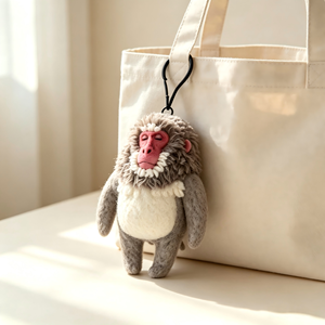 Pendentif en feutre singe abstrait et amusant, créatif, moche et mignon, en coton PP, pour sac, porte-clés décoratif, à suspendre, avec motif explosion, pour la vie quotidienne - Product Image 4